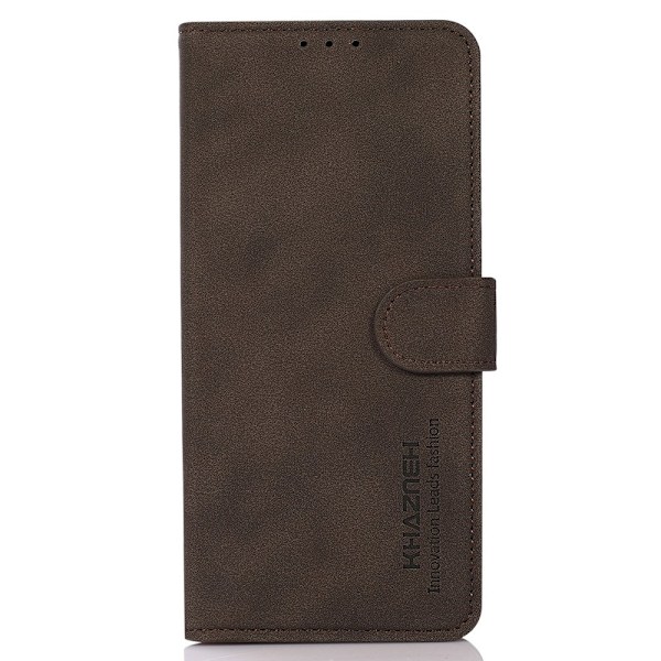 KHAZNEH Motorola Moto G51 Fodral Retro Läder Brun