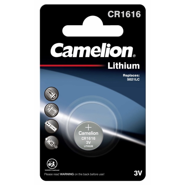 CR1616 Batteri 6-pack litium 3V Silver