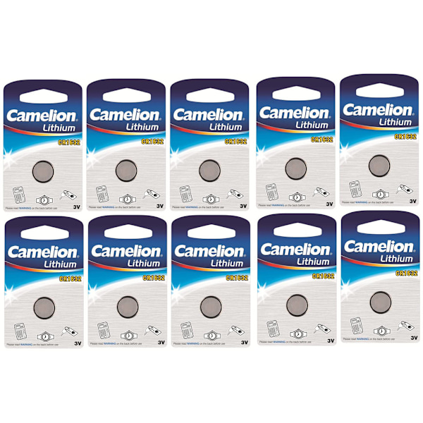 CR1632 Batteri  3V Litium 10-pack Camelion