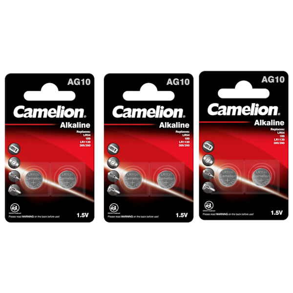SR54 AG10 Batteri 6-pack