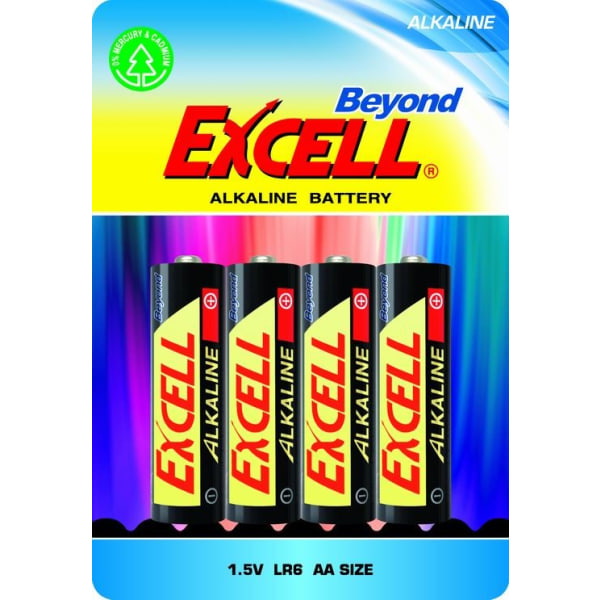 AA Batteri 4-pack, LR6 Excell Beyond Alkaline Alkaliskt Batteri