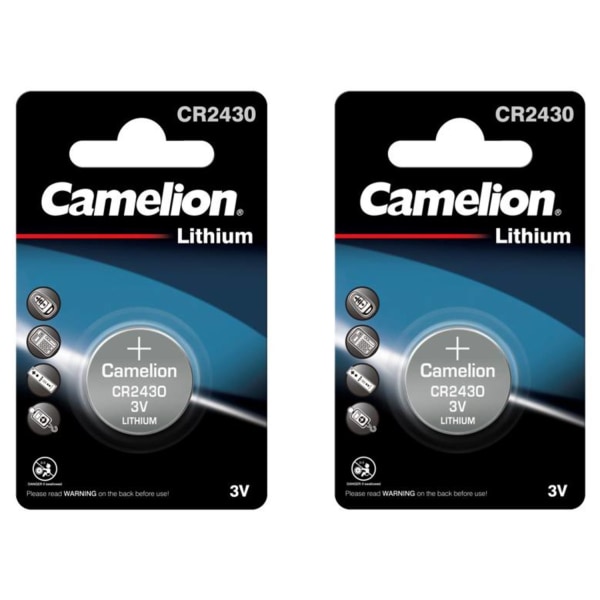 CR2430 Batteri  2-pack Litium Camelion Lithium Silver