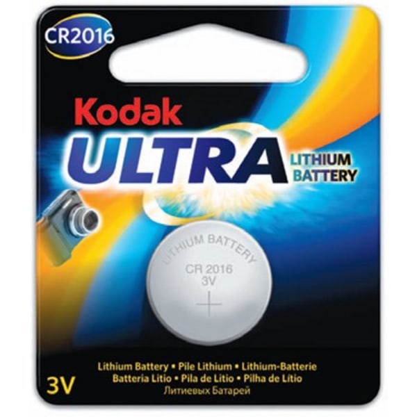 Batteri CR2016 Knappcell Kodak Ultra , 3V Litium Batteri