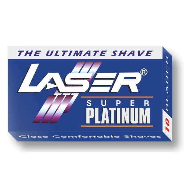 100-pack Laser Super Platinum Rakblad Dubbelrakblad