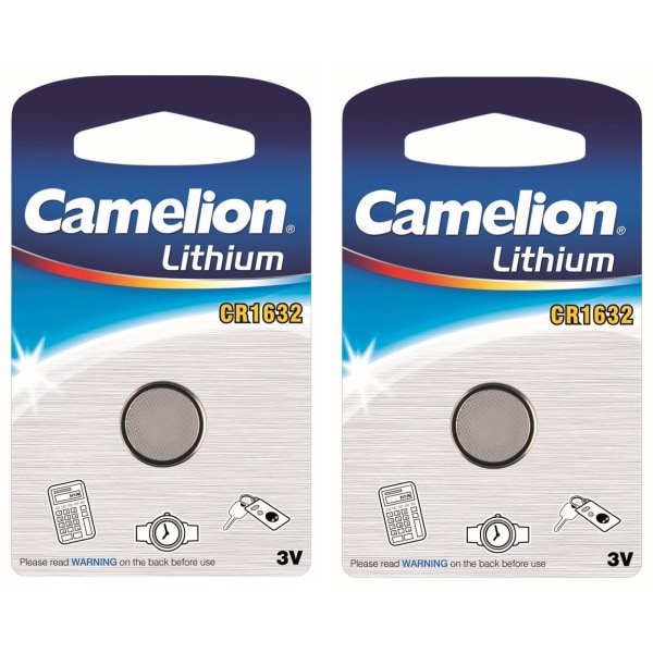 CR1632 knappcell Litium Batteri 3V 2-pack Camelion Silver