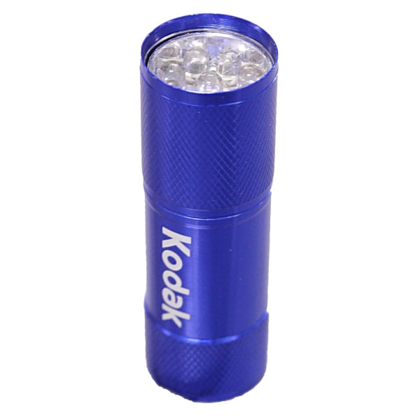 Ficklampa 9st LED Blå  + 3st AAA-batterier Blå