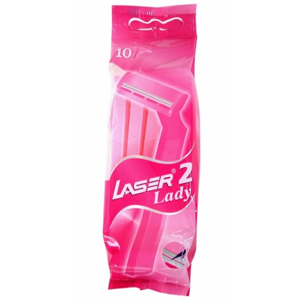 Rakhyvlar för tjejer, kvinnor 100-pack Laser Lady2