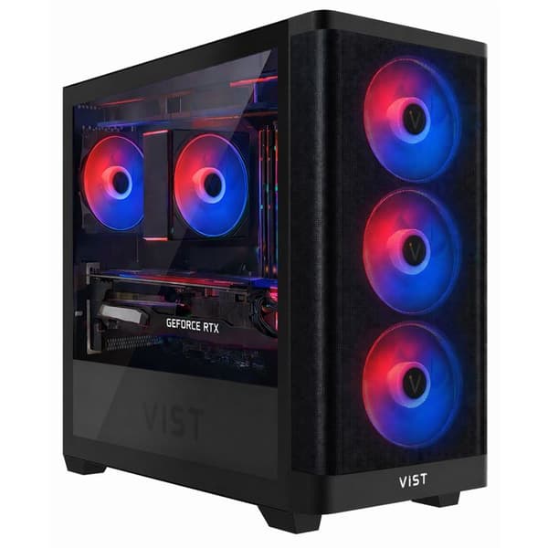 VIST PC Gaming ARGB Ryzen 5 5500 - RAM 32Go - RX 5700 XT - SSD 1To M.2 - WIFI - Windows 11 Pro