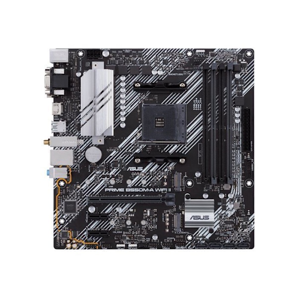 Moderkort - ASUS - Prime B550M-A WiFi II - micro ATX - Socket AM4 - Wi-Fi 6