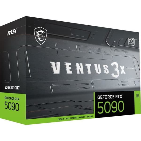 Grafikkort - MSI - VENTUS GEFORCE RTX 5090 32G 3X OC NVIDIA 32 GB GDDR7