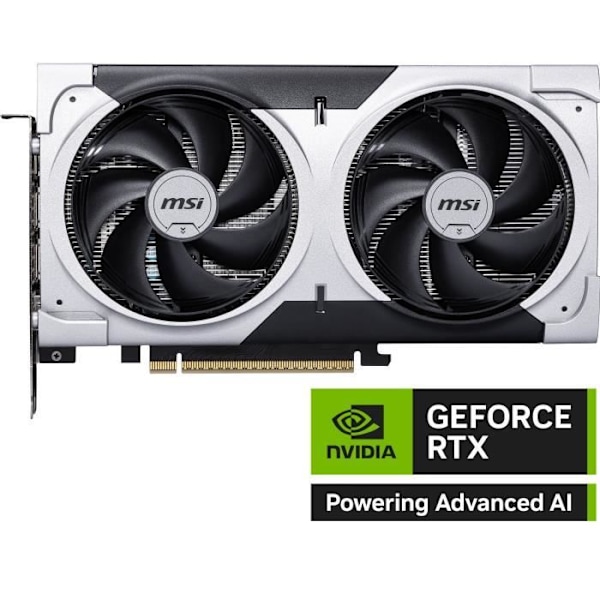 Grafikkort - MSI - GeForce RTX 5060 TI 8G VENTUS 2X OC PLUS NVIDIA 8 GB GDDR7 Silver