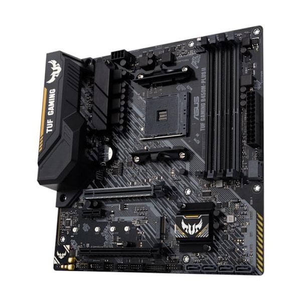 Moderkort - ASUS - TUF GAMING B450M-PLUS II - AMD B450 - Sockel AM4 - DDR4 SDRAM