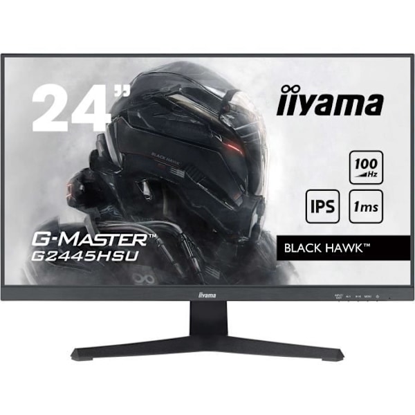 PC-skärm - IIYAMA - G2445HSU-B2 - 24" FHD - IPS - FreeSync - 100Hz - 1ms - Svart Svart