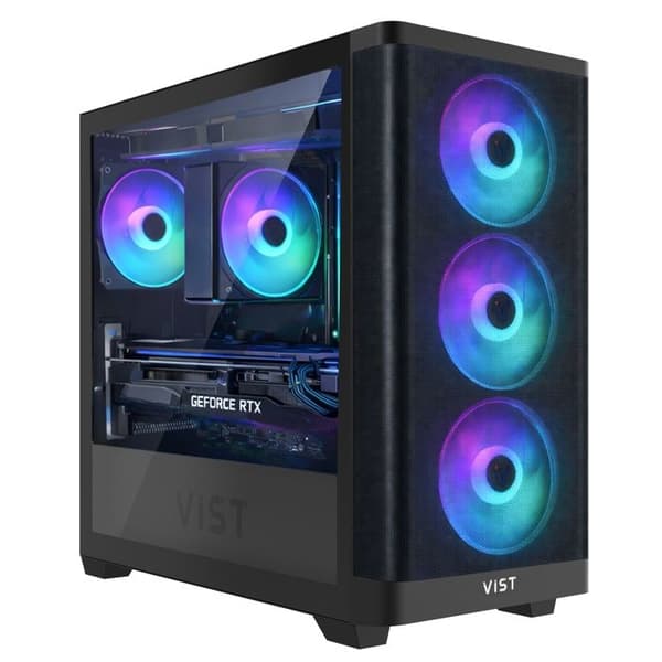VIST PC Gaming Ryzen 7 7700 - RAM 32Go - RX 9070 XT - SSD 2To M.2 - Windows 11 Pro