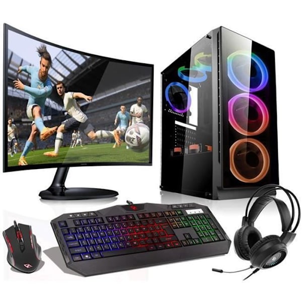 VIST Ryzen 5 Gaming Kit - 16 GB RAM - RTX 3060 - 1 TB M.2 SSD - LCD 24 - Windows 11 Pro