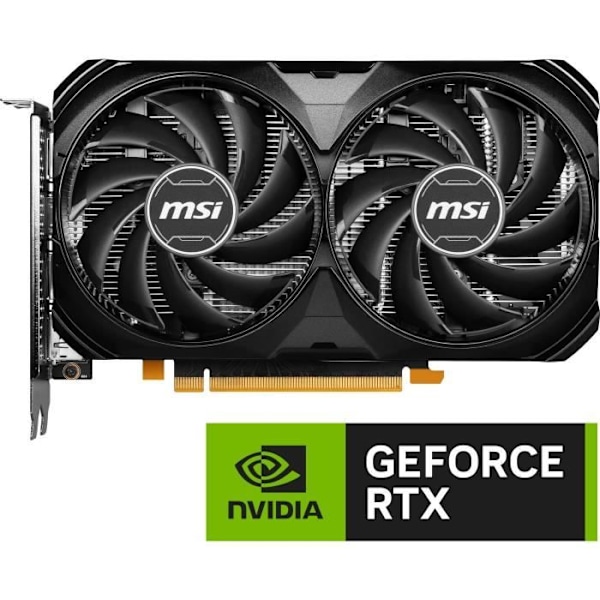 MSI - Grafikkort - GeForce RTX™ 4060 VENTUS 2X SVART 8G OC