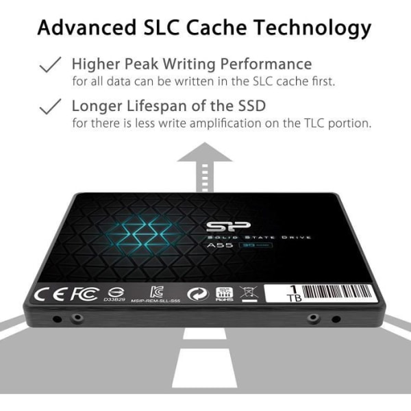 SILICON POWER Ace A55 1TB intern 2,5" SATA 6Gb-s Solid State Drive