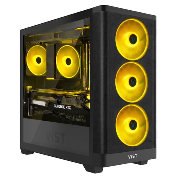 VIST PC Gaming ARGB Ryzen 7 5700X - RAM 16Go - RX 6700 XT - SSD 1To M.2 - WIFI - Windows 11 Pro