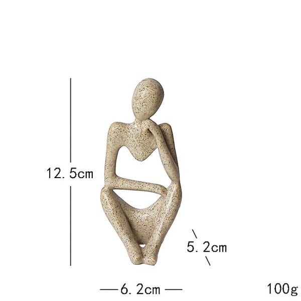 Tänkare Prydnadssaker Hartsfigur Skulptur Staty För Hem  Skrivbordsdekoration Hantverk Bokhylla Ornament 5455 | Fyndiq