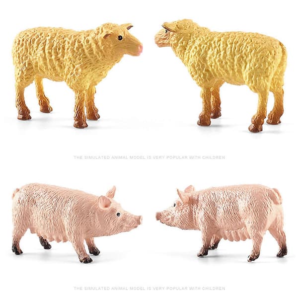 Educational Toy Farm Animals Develop Counting and Matching Skills Age 3+