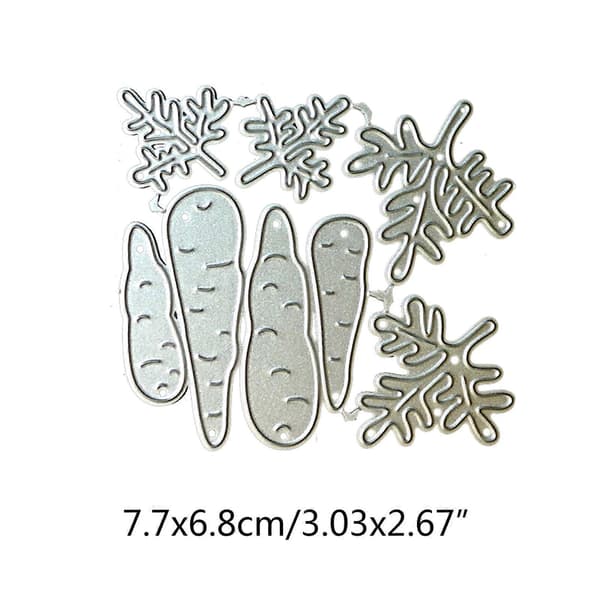 Cute Carrot Embossing Stencil Metal Cutting Dies DIY Easter Decor Craft Dies_tfrf