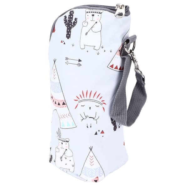 Bottle Bag Cute Pattern Comfortable Portable Insulated Baby Bottle Holder for Milk Drinks Stroller