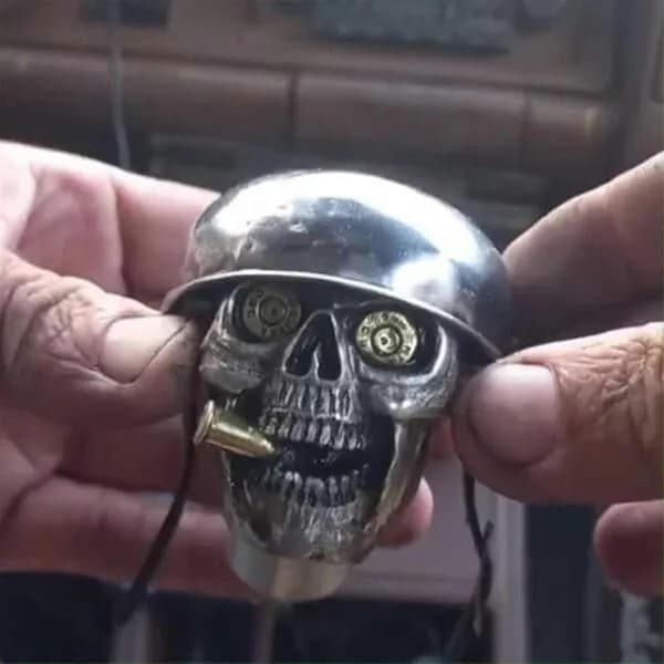 NY Skull Soldier Grip - Käsintehty vaihdenuppi, Devil Skull -auton vaihdevipu