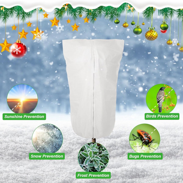 2 Plantebeskyttelse - Vinterbeskyttelse - Frostbeskyttelse - Holdbar - Vinterplantebeskyttelse