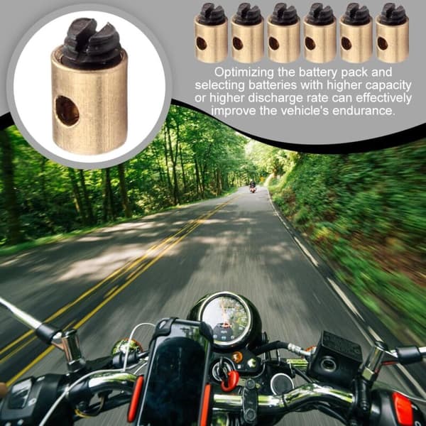 Bremskabler til cykel 20 stk. 5x6 mm Messinggaskabelklemmer Kompatible med motorcykelscooteraccelerator