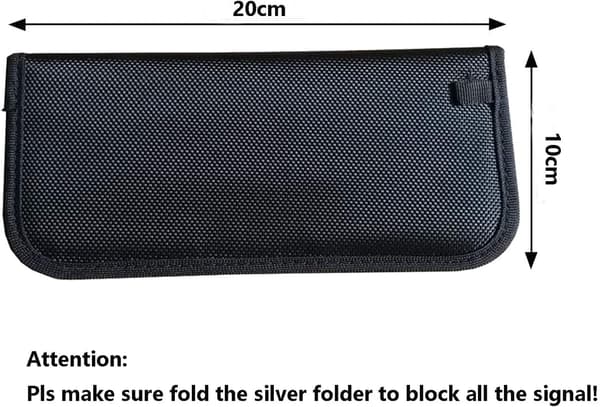(2-pack) Signalblockerande väskor för bilnycklar RFID-signalblockerande väskor