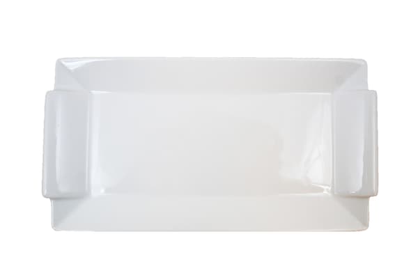 Rectangular Porcelain Dish Medium - Raised Handles - 6 Pack Vit 5400
