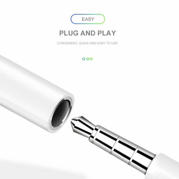 Lightning to Headphone Jack Adapter 3.5mm Headphone Adapter Connector for iPhone 7