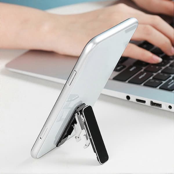 Universal Mini Størrelse Aluminium Bærbar Sammenklappelig Skrivebordsbeslag Holder Sølv Tablet Mobiltelefon Sammenklappelig Stand til Mobiltelefon