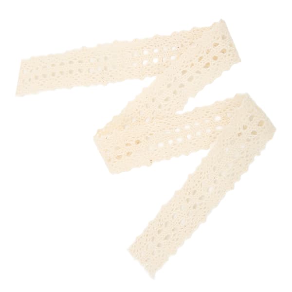 Spetskant 20 meter lång 2,3 cm bred utsökt mönster hudvänlig hållbar bred applikation vit spetsband beige_tfrf