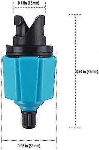 Universal Pumpadapter Kit - 4 Munstycks Luftventilomvandlare för Kajak & Uppblåsbara