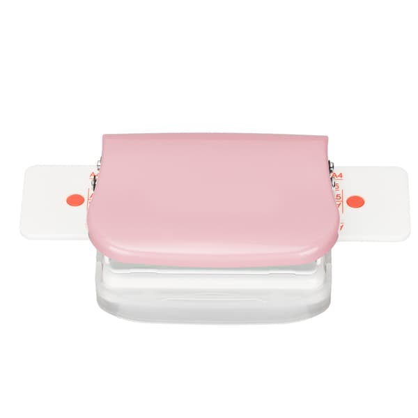 Mini Manuell Cinch Bokbindningsmaskin - 6 Hål Rosa