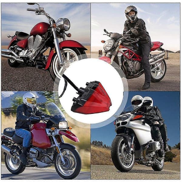 Universal 12V DC LED Brake Stop Taillight Signal Indicators Motorcycle ATV Rear Brake Light Red