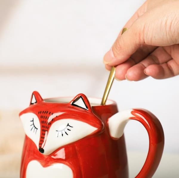 3D keramikkrevrelieff håndmalt kaffekopp melkekopp med hank