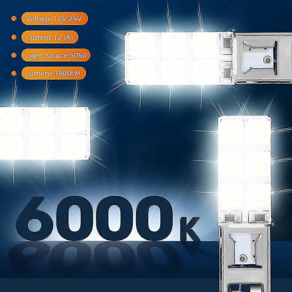 4 stk H1 6000K Superhvite 80W LED-frontlyspærer Kit Tåkelys Kjørelys
