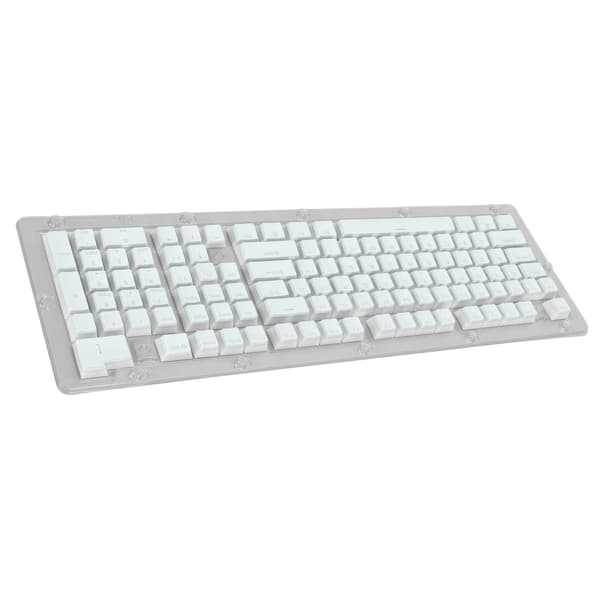 Keyboard Keycaps 130 Keys OEM Height PBT Pudding Double Layer Two-Color Injection Translucent DIY Keyboard Keycaps Blue