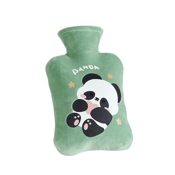 1 st plysch handvärmare, sammet, 2L, pandamönster