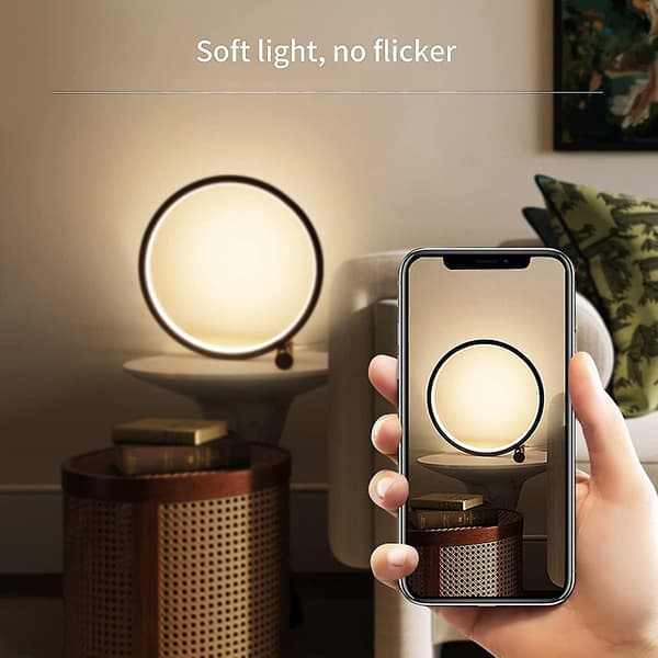 Designer Rund Bordlampe 25cm Rund Led Rund Moderne Design Dæmpbar Sengelampe Til Soveværelse Stue