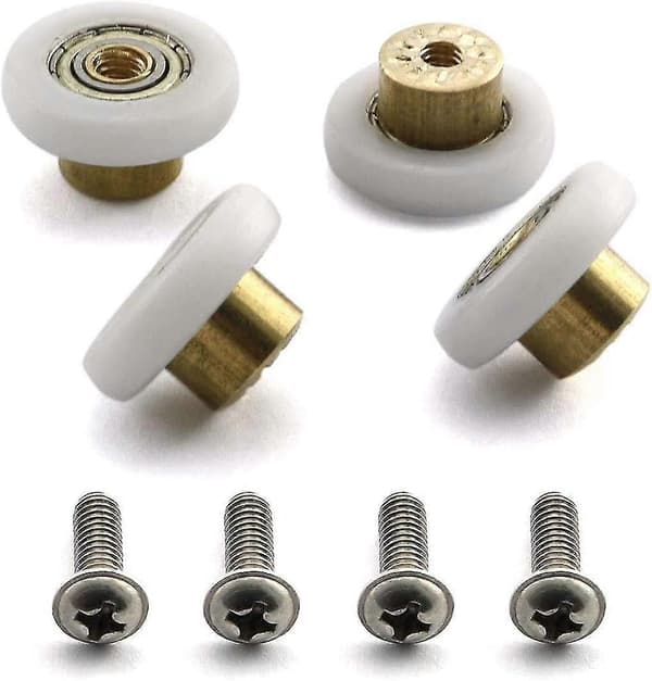 19mm Shower Door Rollers Runners Wheels Replacement Parts With M4 Screw