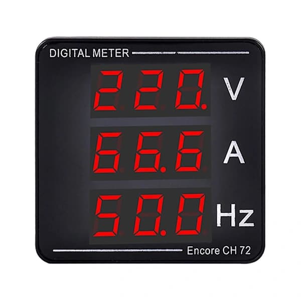 Højtydende Digital Voltmeter Amperemeter Panel AC50-500V 1-140A LED-Display 2025
