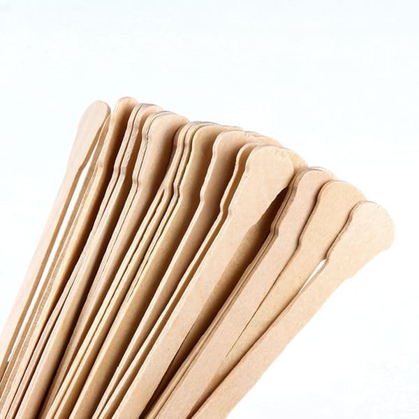 Hair Removal Wooden Stick - Natural Birch Waxing Spatula Applicator