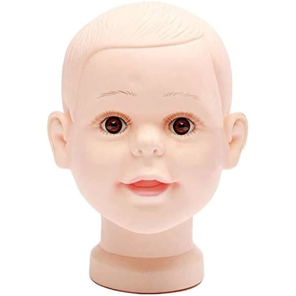 Børne mannequin Babydukker Butiksvindue Dukkehoved Hætte Briller