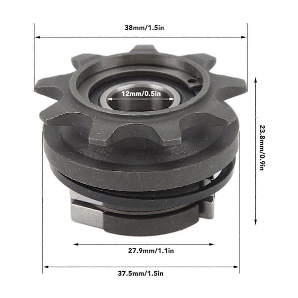 Bicycle Freewheel 9T 12mm Modified Single Speed Sprocket Freewheel For 412 Folding Bike YMQX)