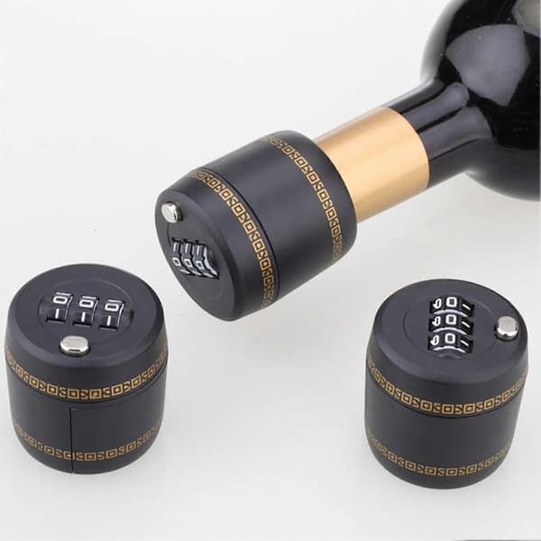 Wine Bottle Lock Combination Password Code Lock Anti-theft Wine Stopper Digital Lock for Home Bar