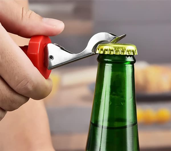 4 stk gjenbrukbare vinpropper i vakuum, ekspanderbart gummi D