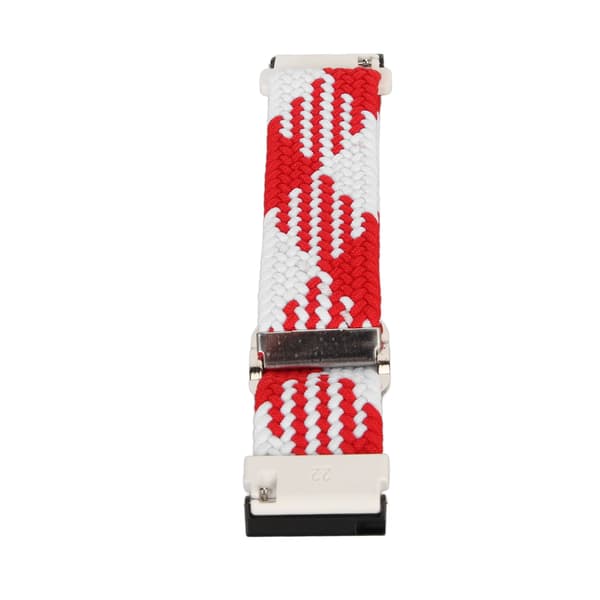Braided Nylon Sport Band Adjustable Replacement Strap for Spartan Hr Baro Red White